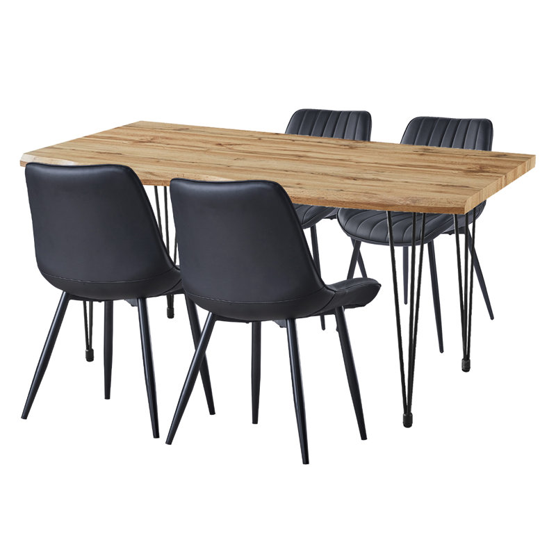 Mose 4 - Person Dining Set, 76cm H x 160cm L x 80cm W