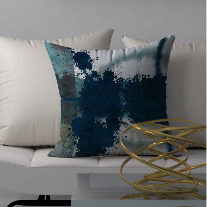 Abstract Reversible Throw Pillow, 20" x 20"
