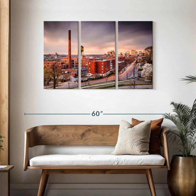 Richmond Virginia Skyline, 28" H x 45" W
