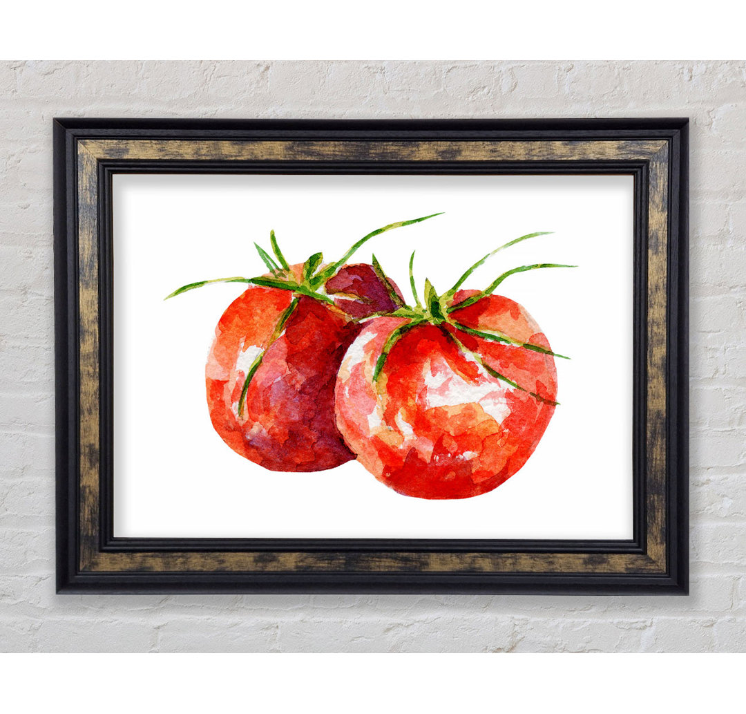 Duo Tomato 1 - Einzelner Bilderrahmen Kunstdrucke