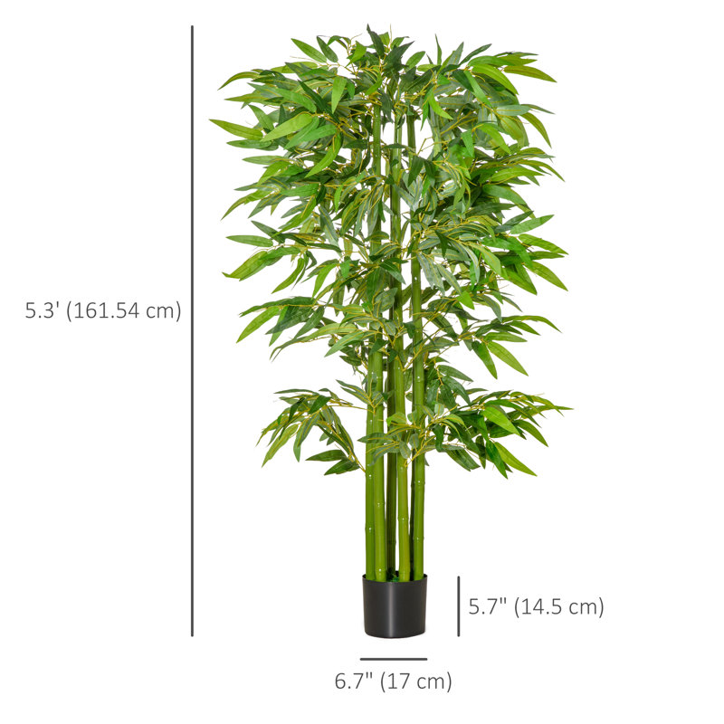 Plante de bambou artificielle 63 po en pot