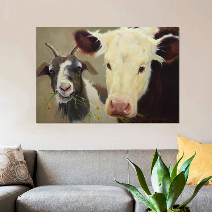 «Farm Pals I», impression sur toile, H 18 po x l 26 po x P 1,5 po, Toile tendue