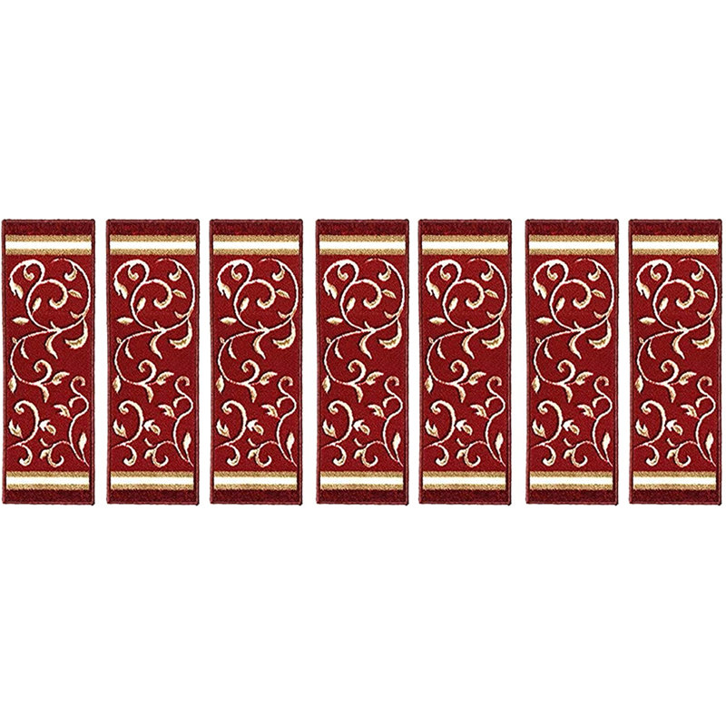 Tapis d'escalier rouge