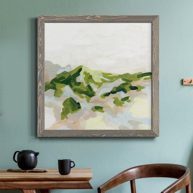Toile encadrée Emerald Hills I-Premium - prête à être accrochée, Encadré gris, H 17 po x l 17 po x P 1,5 po