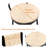 Creamy White Bar Stools Swivel Counter Chairs With Metal Frame Set Of 2 Hand Woven Paper Rope Dining Barstools For Kitchen Counter (Creamy White)
