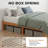  Solid Wood Platform Bed Frame, Natural Pine, No Box Spring Needed, Underbed Storage – Twin, Full, Queen, King-358836143