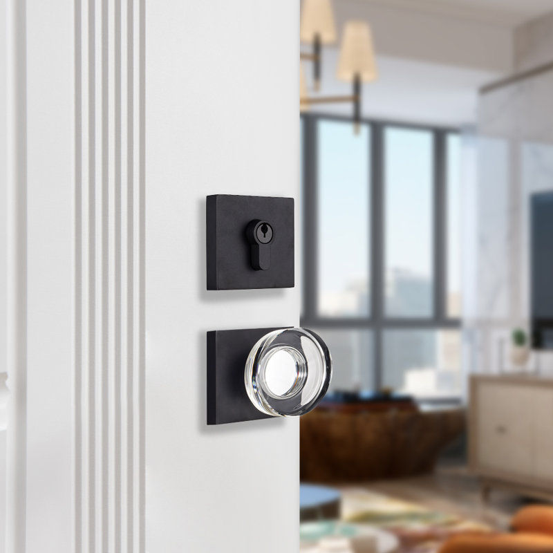 Complete Entry Knob Set with Deadbolt, Matte Black