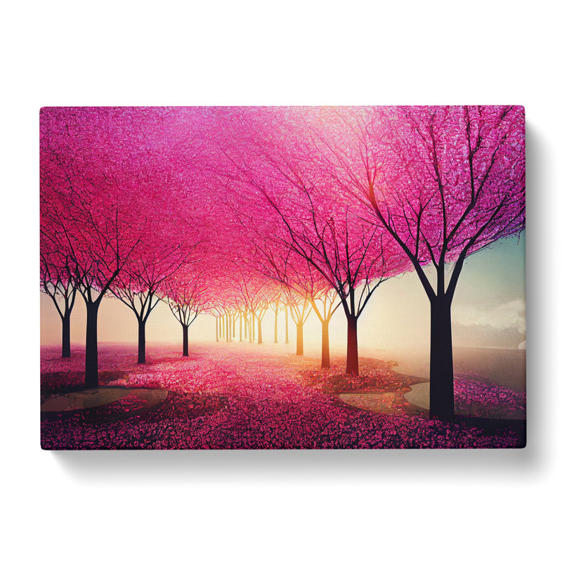 Sacred Cherry Blossom Trees - Wrapped Canvas, 35cm H x 50cm W x 3cm D