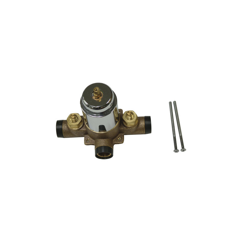 Kingston Brass Plumbing Parts Pressure Balanced Tub and Shower Valve, CxC Swept, with Stops
