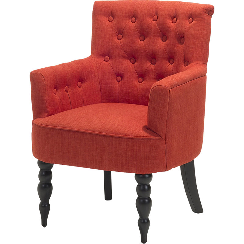 Jolie Upholstered Armchair, Red