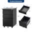 Classeur verrouillable en métal, rangement latéral mobile pour documents de format lettre et légal, solution de rangement de bureau robuste