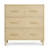 Classic 4 Drawer Dresser With Changing Top And Interlocking Drawers, Natural Sandstone-126707185