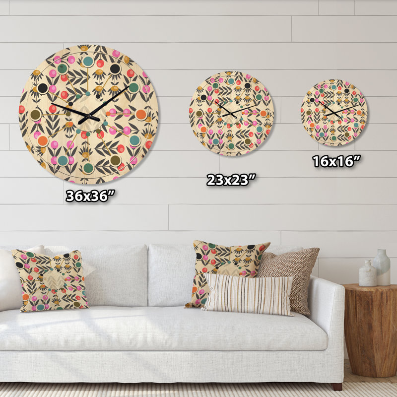 Horloge murale abstraite, Moyen