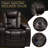 Luxury Adjustable Recliners With Top-grain Leather, Modern Style, Home Relaxation
