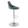 Nials Swivel Upholstered Counter Stool with Metal Frame