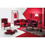 Tapis Pune, rouge / beige