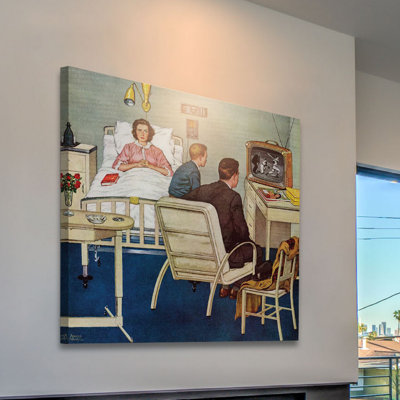 Baseball In The Hospital by Amos Sewell - Wrapped Canvas Painting
