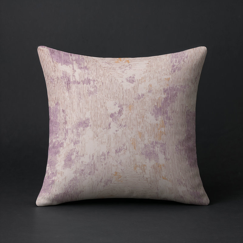 Coussin décoratif intérieur et extérieur Modern, Gris abstrait 47, Carré 20 po