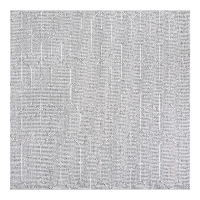 Indoor/Outdoor Trellis Area Rug, Square 7'10"