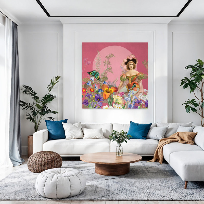 Art contemporain, art mural rétro, H 48 po x l 48 po