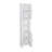 Tall Narrow Bathroom Floor Storage Cabinet with 2 Doors & 6 Shelves, Multifunctional Wooden Freestanding Cabinet for Bathroom & Living Room