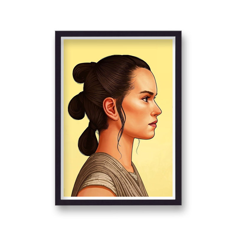 Rey Skywalker The Force Awakens Reimagined Movie Poster - Single Picture Frame Print