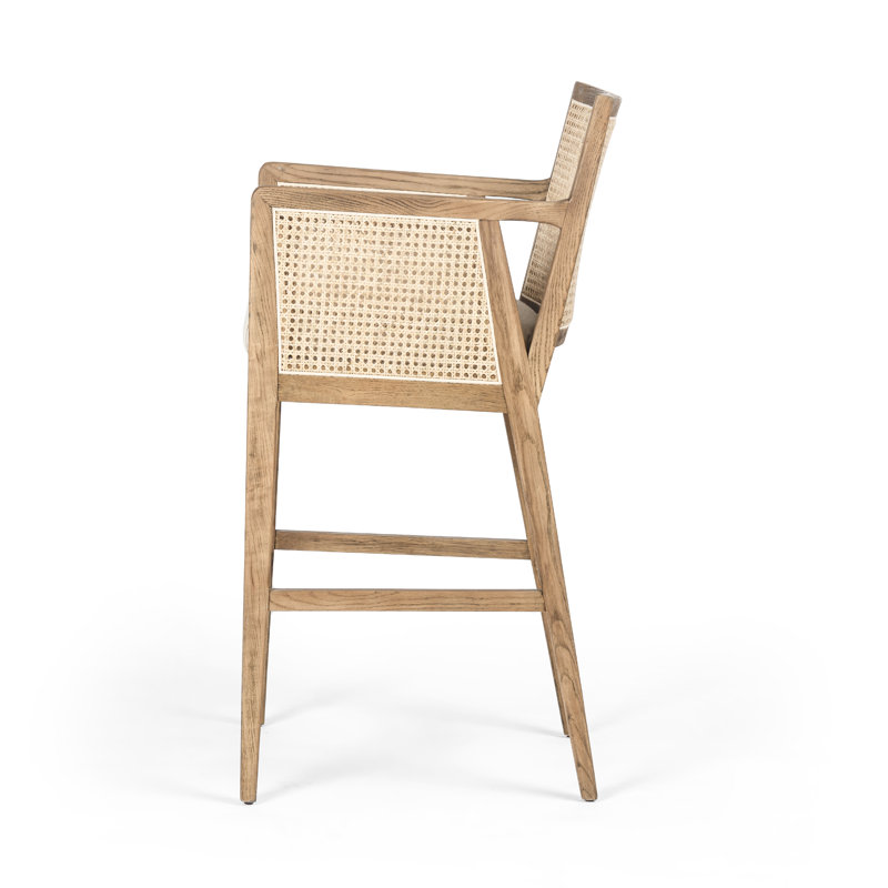 Antonia Counter & Bar Stool, Bar Stool (31.25" Seat Height), Natural, Beige