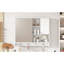 Armoire de salle de bain murale 36 pouces avec tablette ajustable et porte miroir - Solution pratique et élégante avec tablettes élégantes-703115035-703115012