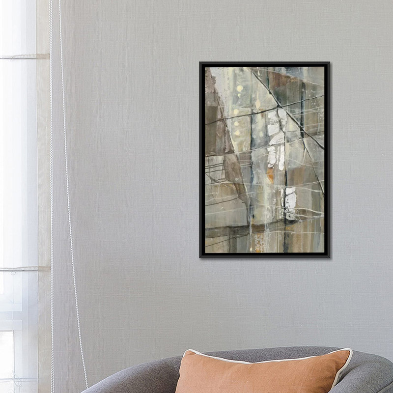 " Silver III " by Albena Hristova, 26" H x 18" W x 1.5" D, No Matte, Black Framed Canvas