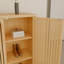 Tour à linge autoportante de 42 pouces pour garde-manger, chambre à coucher - Rangement pratique avec portes d'armoire et salle de lavage polyvalente facile à assembler, tablettes ouvertes