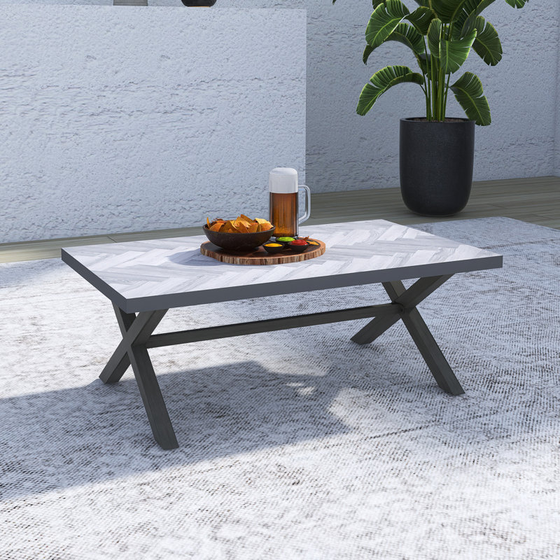 Table basse en X, Gris foncé