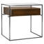 Table de bout en verre avec rangement-114380236