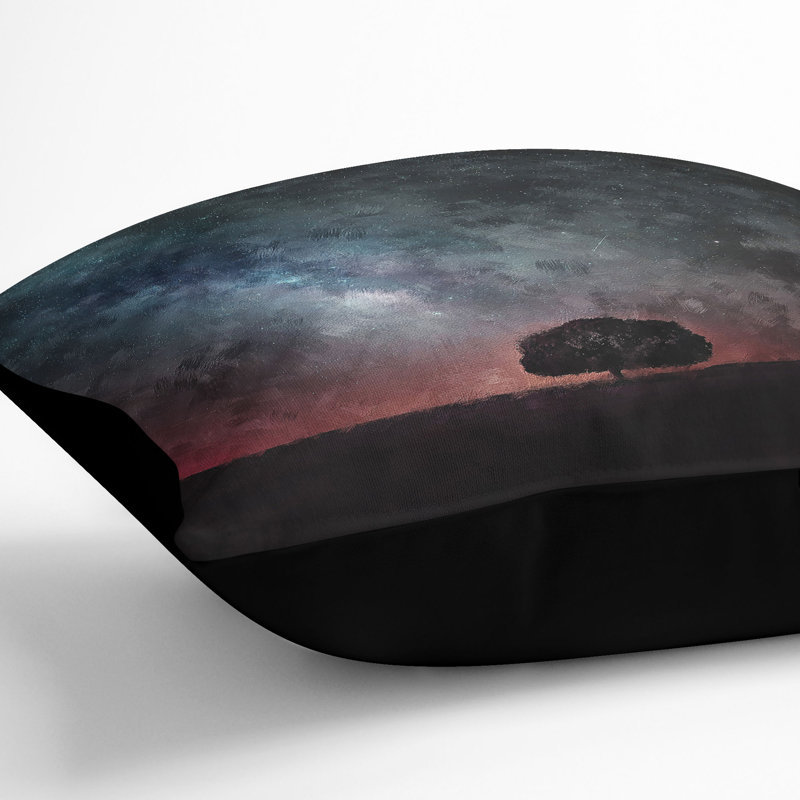 Square Cushion, Black, 40cm H x 40cm W x 15cm D