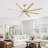 Oversized Windmill - Blade Modern Farmhouse Standard LED Ceiling Fan with Remote Control and Light Kit Included-104391791-110096757