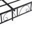 Adrina Minimalist Black Metal Bed Frame With Heart Scroll Design-1450832895