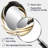 Black And Gold Curves III - Black Modern Oval Wall Mirror-1633265920