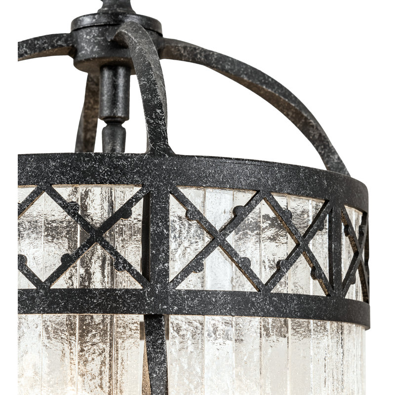 Antencio 3 - Light Gunmetal Cylinder Pendant