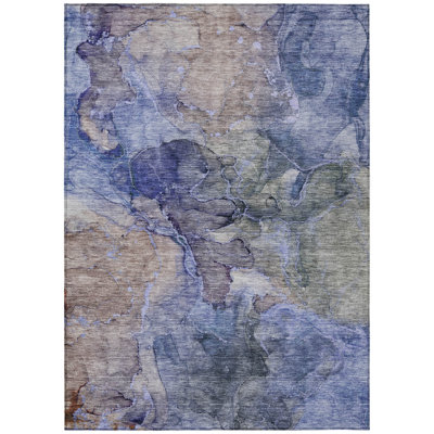 Killingly Washable Abstract Indoor / Outdoor Rug