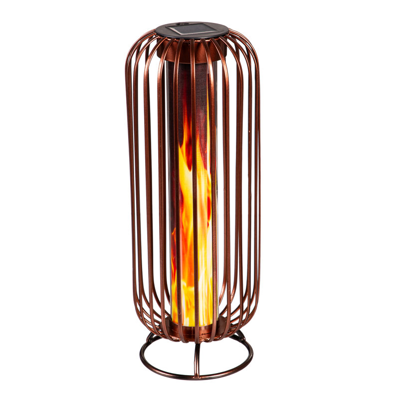 Lampe de table d'extérieur à DEL 15,94 po à énergie solaire intégrée