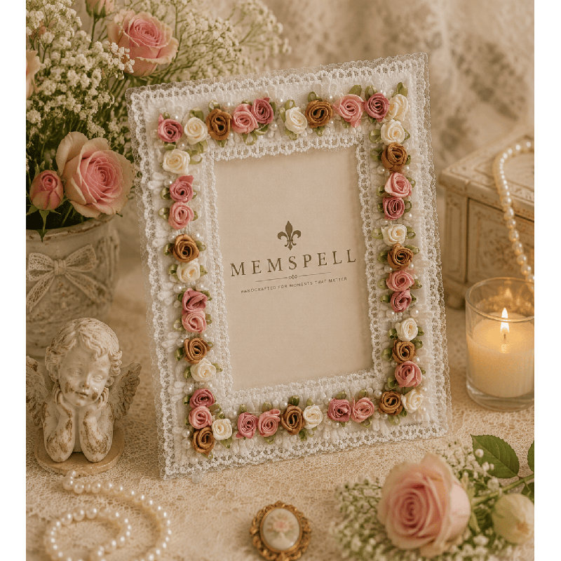 Romance Picture Frame Celeste White