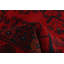 Tapis de zone en laine rouge/noir 3 pi 4 po x 5 pi à main one-of-kind-noué la 2010 esari turque Allaina