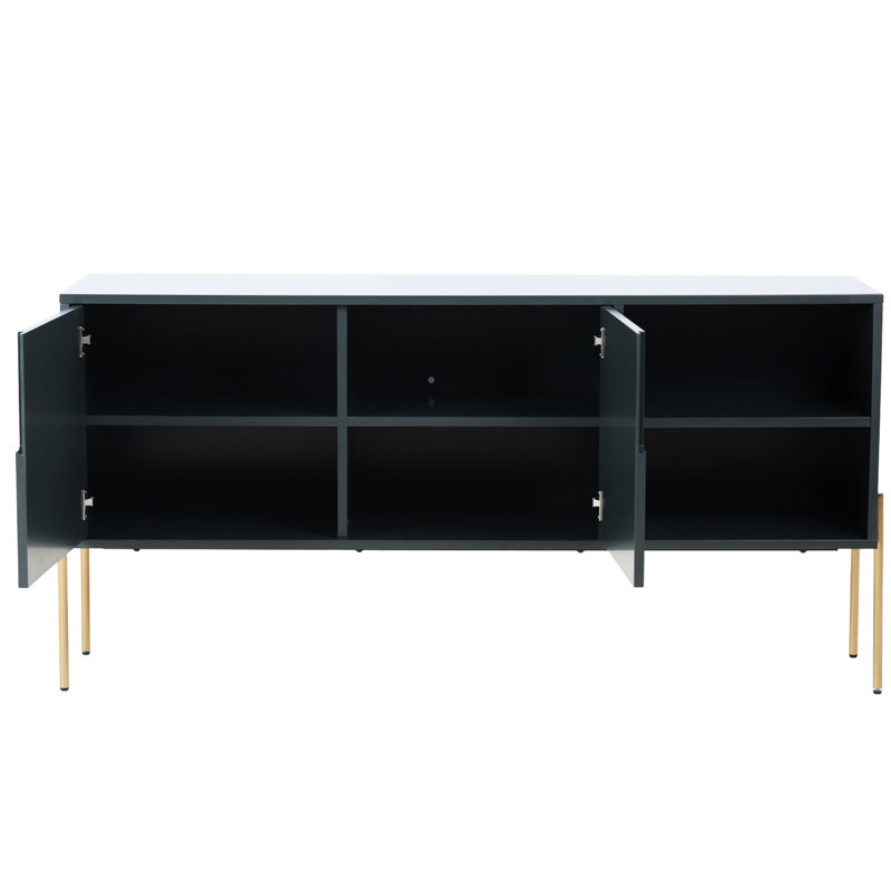 Armoire de salon avec rangement à tiroirs - Buffet Mid-Century pour la salle à manger et les espaces