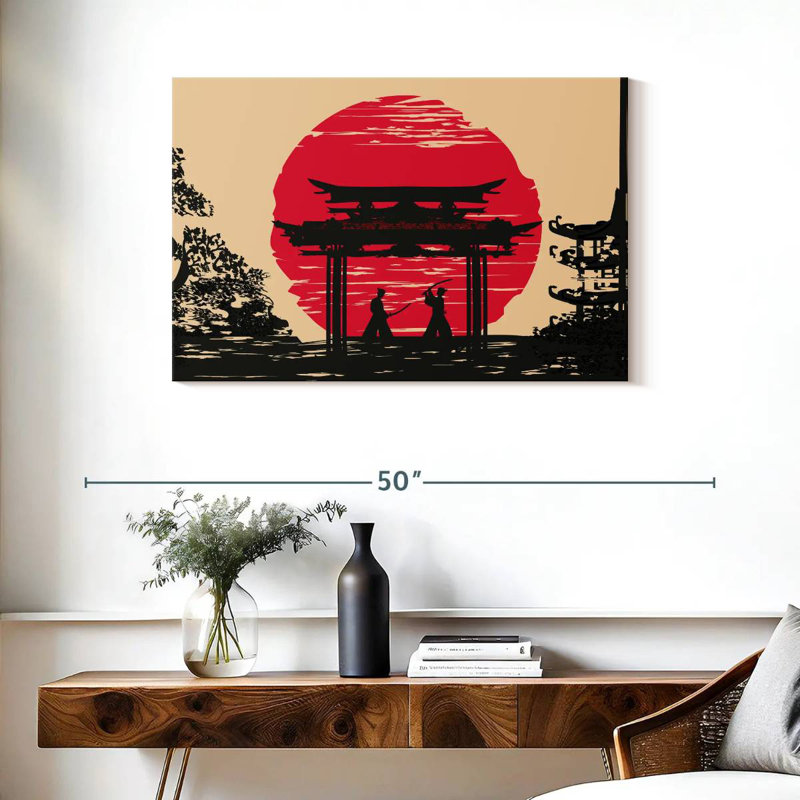 Leisha Samurai Fighters, 24" H x 36" W