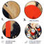 Rouge et noir, profondeur I - Art abstrait rond en métal-109588456
