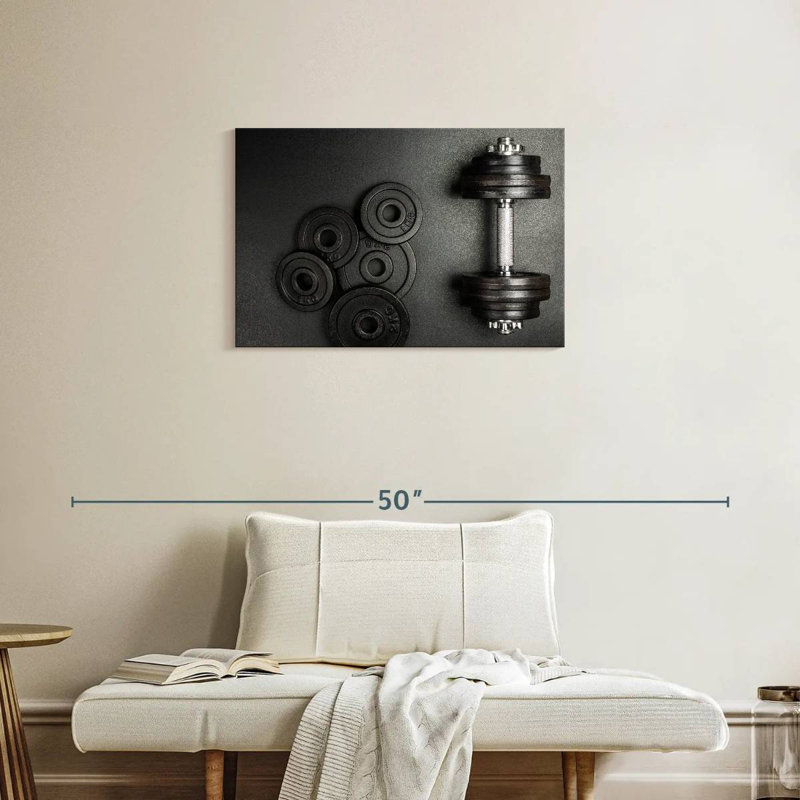 Sireci Weights On Gym Floor, 20" H x 30" W