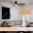 Ryme 52 In. Black Light Oak Flush Mount Standard Ceiling Fan With LED With Remote Included DC Motor Reversible-1412096933-1412096932
