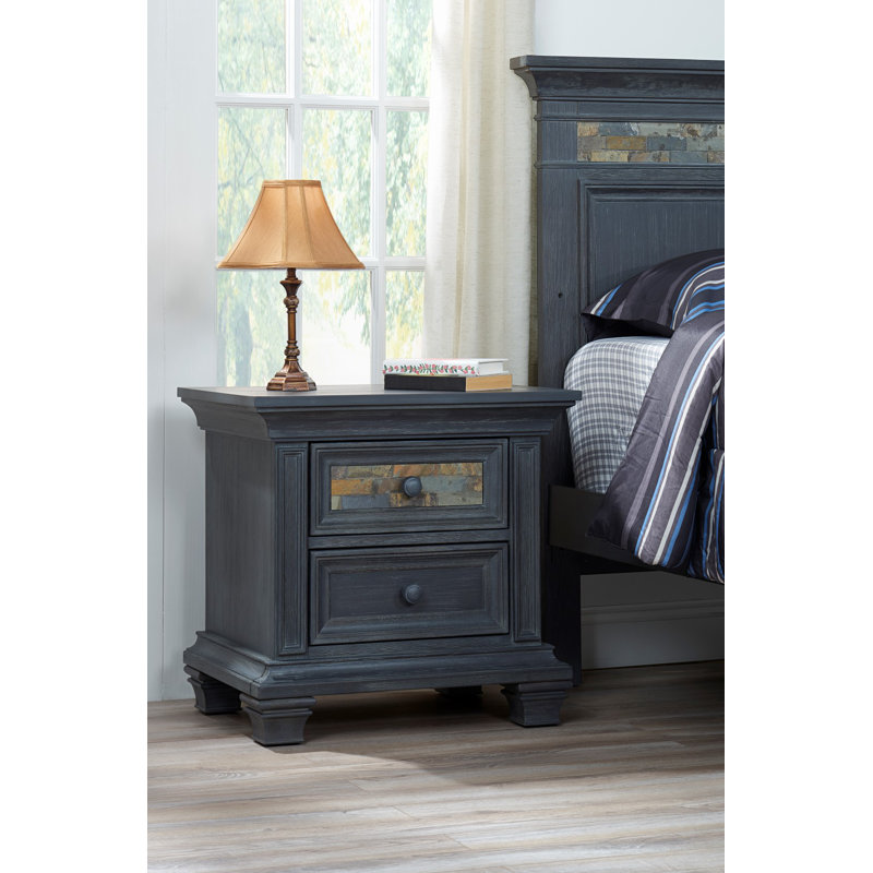 Stone Hill 2 Drawer Nightstand