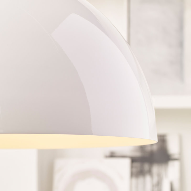 Powell Street 1 - Light Pendant, White, Gloss White/White, No