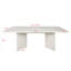 Table de salle à manger extensible pour 6 8 10, table de conférence rectangulaire en bois imitation marbre