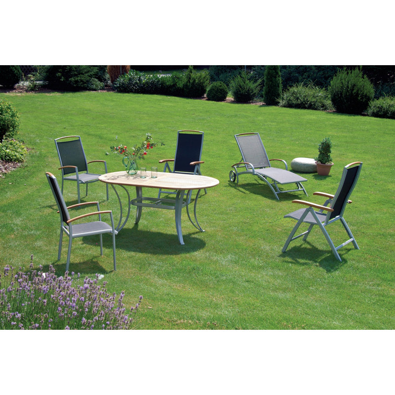 Billerica Patio Dining Armchair with Cushion, Graphite